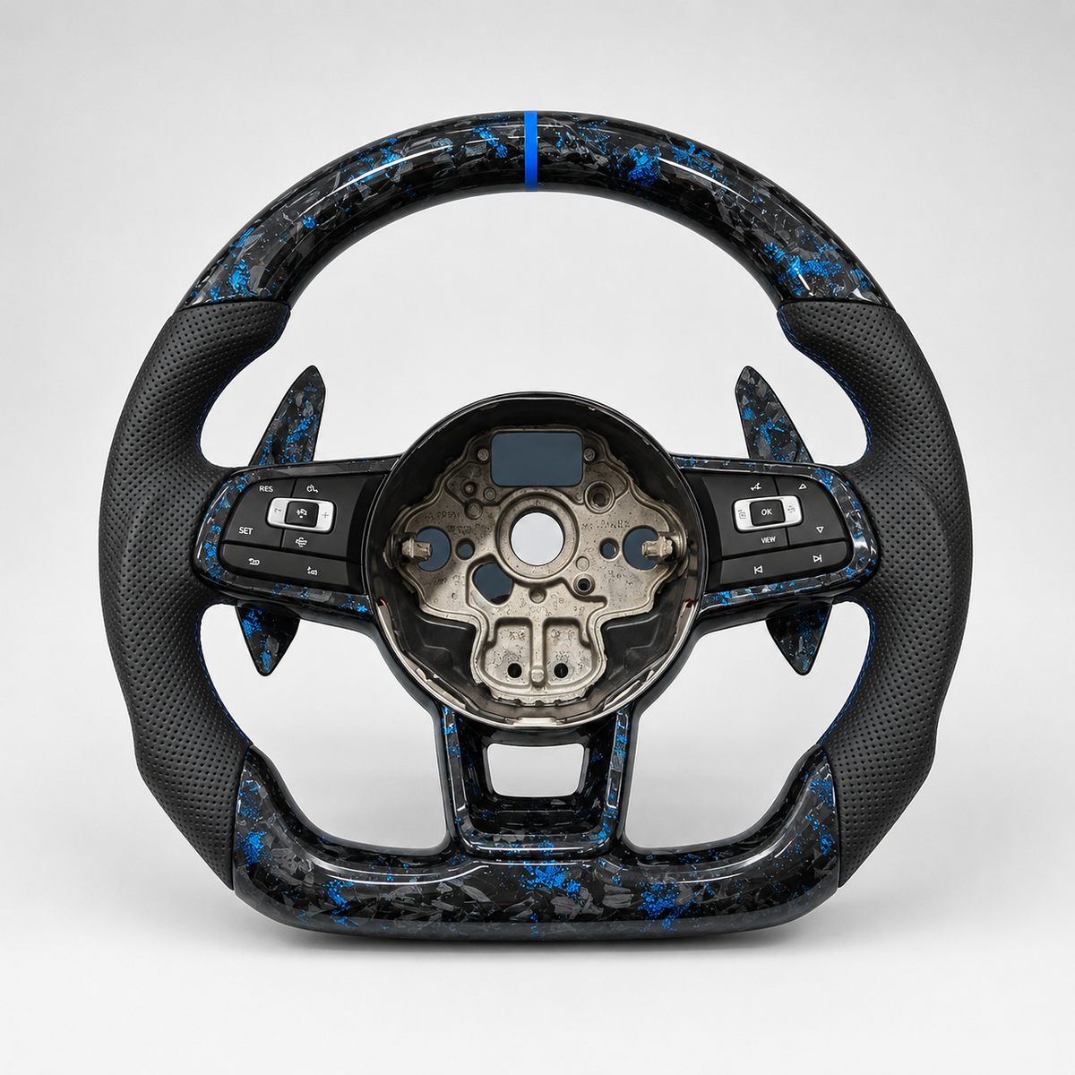 Volant Volkswagen Golf 7 – Carbone Forgé Bleu